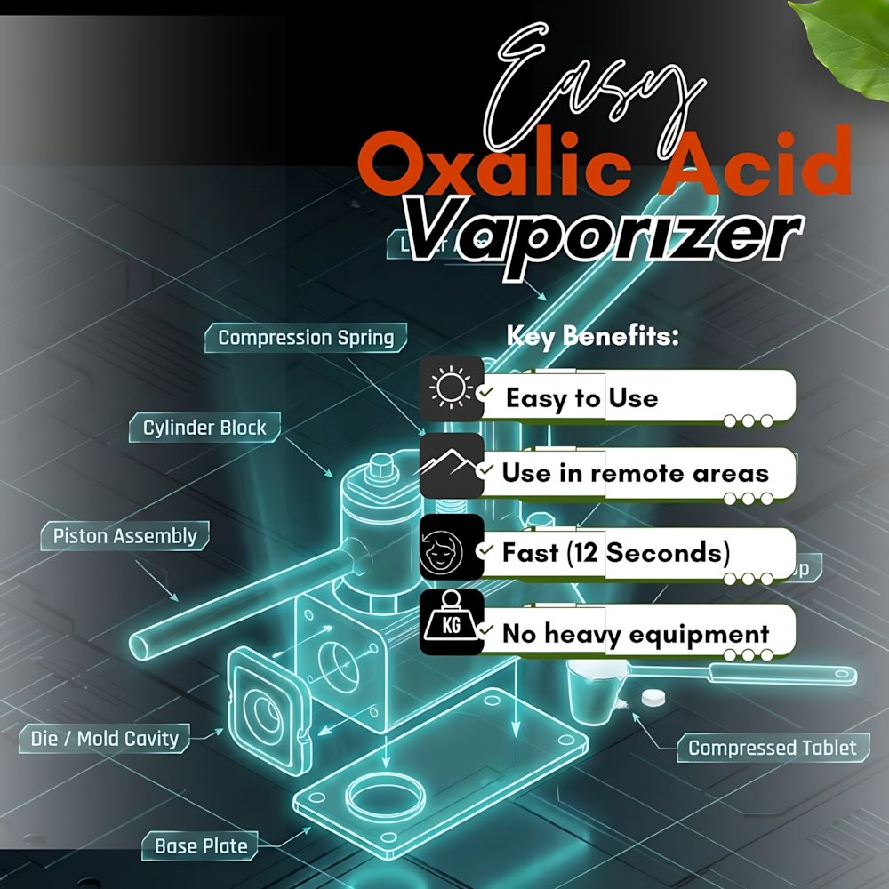 Green and White Modern Skincare Serum Amazon Product Image (1500 x 1500 piksel) (1000 x 1000 piksel)_upscayl_1x_upscayl-lite-4x HONEY&SUN ProHarvest: Heavy Duty Oxalic Acid Vaporizer – Farm Grade - Görsel 2